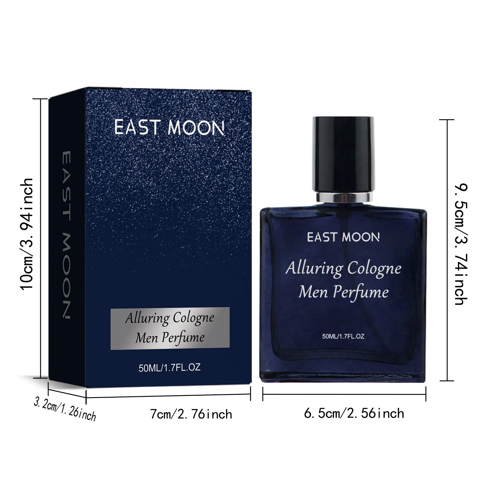 East Moon Men Cologne Fragrance Perfume Beard Care Cream Charming Pheromone Fragrance Styling Hair Fresh Dating Perfume Spray