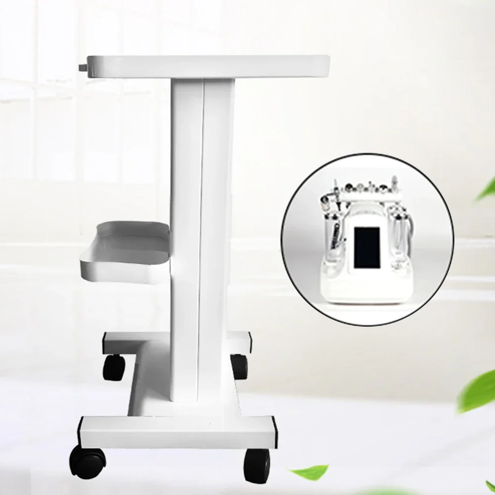 White Salon Trolley With Socket Stand Rolling Cart Beauty Wheel Holder Spa Cart Beauty Machine Spa Tool 45kg