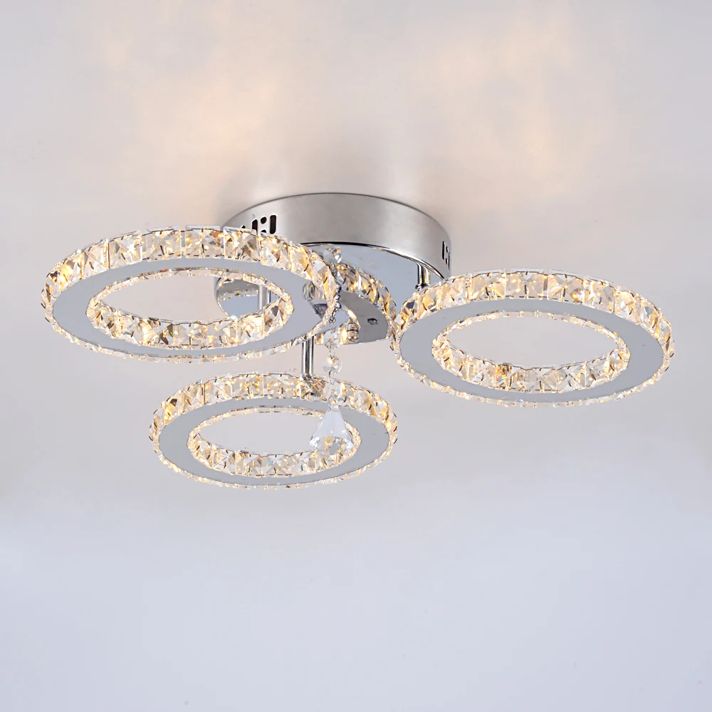 Modern Luxury Ceiling Crystal Chandelier Decoration Home Furniture Living Room Hanging Ceiling Lamp Kitchen Light Led Lighting