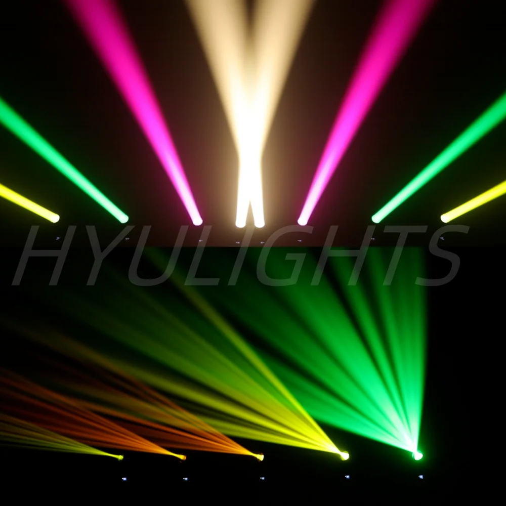 1/2/4 PCS 200W Mini BEAM SPOT LED Moving Head Beam&Spot 24 Rotating Prisms 14 Gobos 11Color Wheel Wash DJ Stage Lights