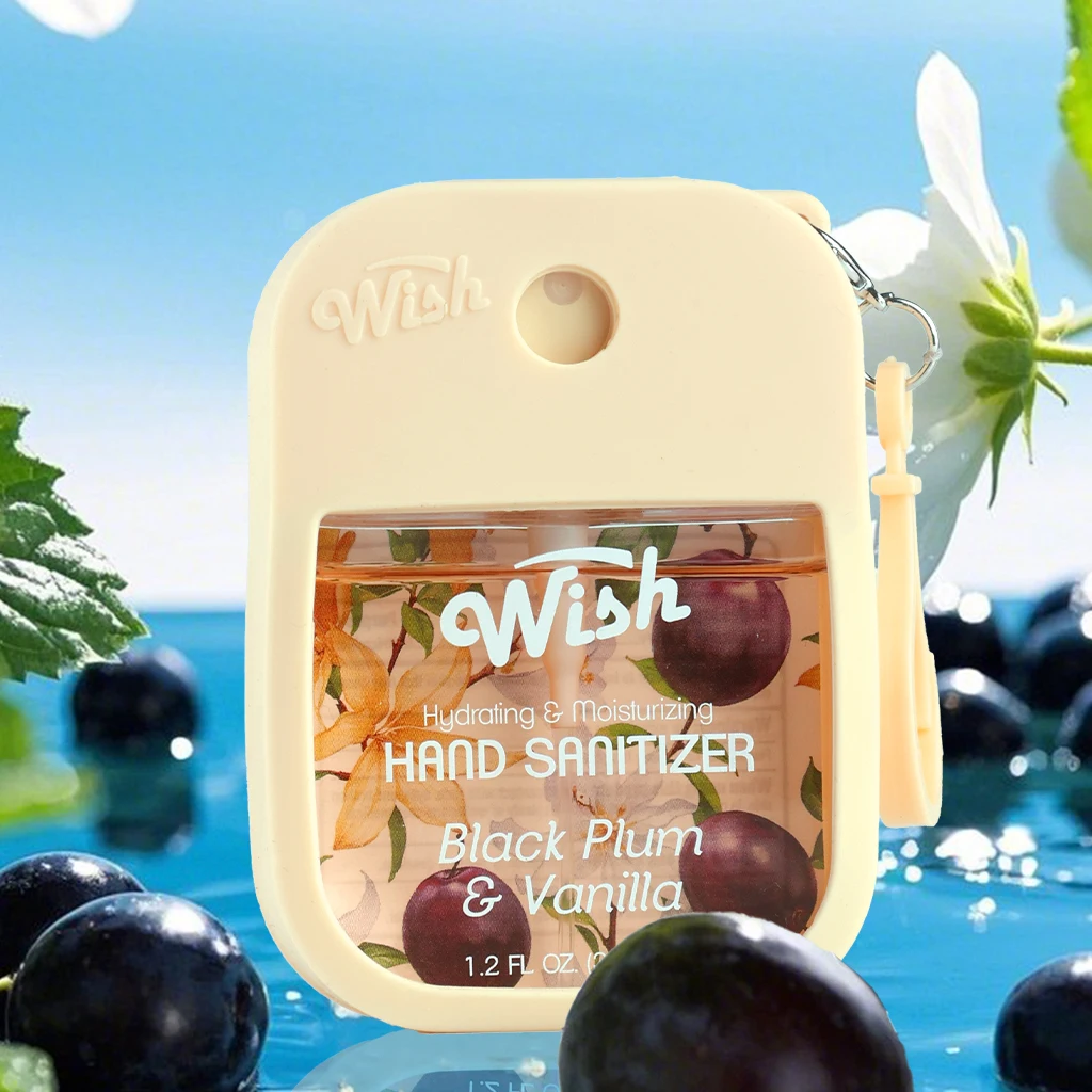 4 Power Spray Moisturizing Hand Sanitizer Spray, Containing Coconut, Watermelon, Sugar, Cucumber, Cherry Blossom And Other Flavo