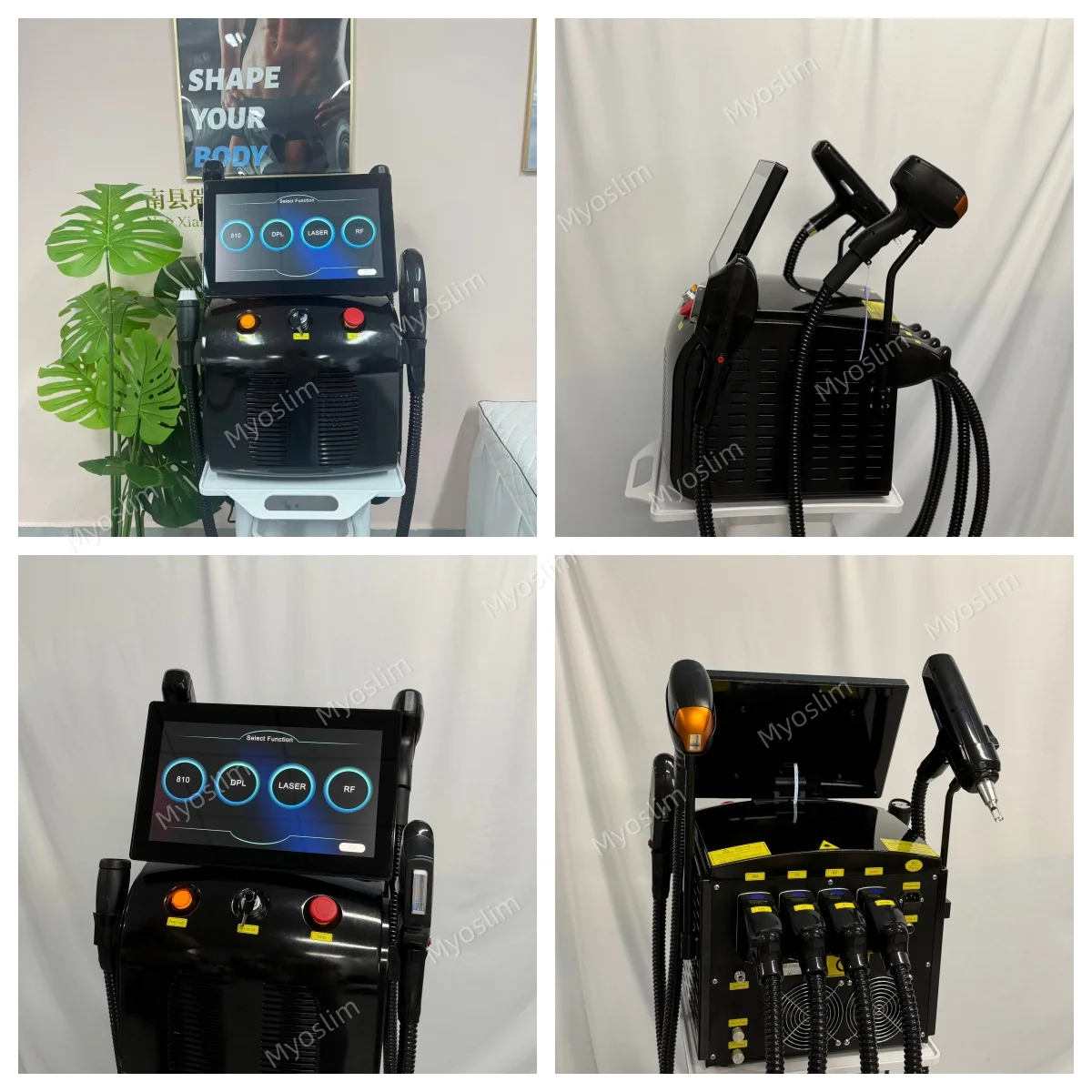 4 in 1 Aesthetic Device Hair Removal IPL Diode RF Picosecond Light Skin Rejuvenation Pigment Tattoo Beauty Machine for Salon
