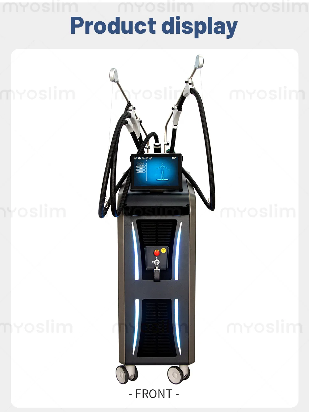 High Performance Cool Waves RF Body Slimming Machine with 3 Handles for Facial Lifting Weight Loss and Skin Firming