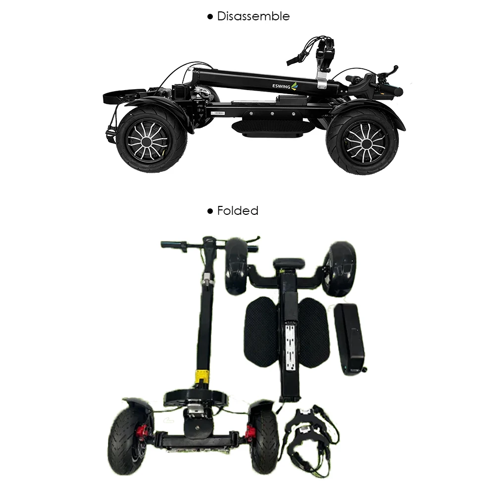 ESWING Electric Golf Cart 2400W High Power Electric Golf Scooter 18 Hole Electric Golf Scooter US Warehouse Stock Foldable Golf