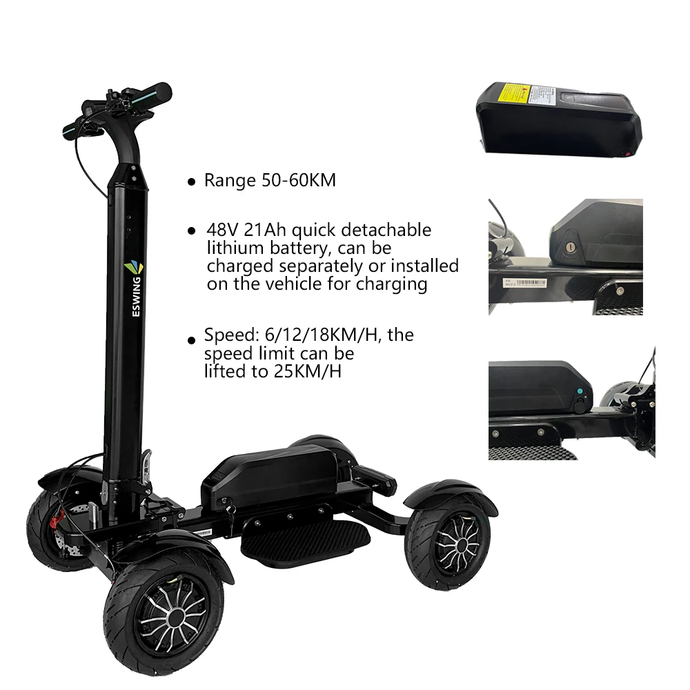ESWING Electric Golf Cart 2400W High Power Electric Golf Scooter 18 Hole Electric Golf Scooter US Warehouse Stock Foldable Golf