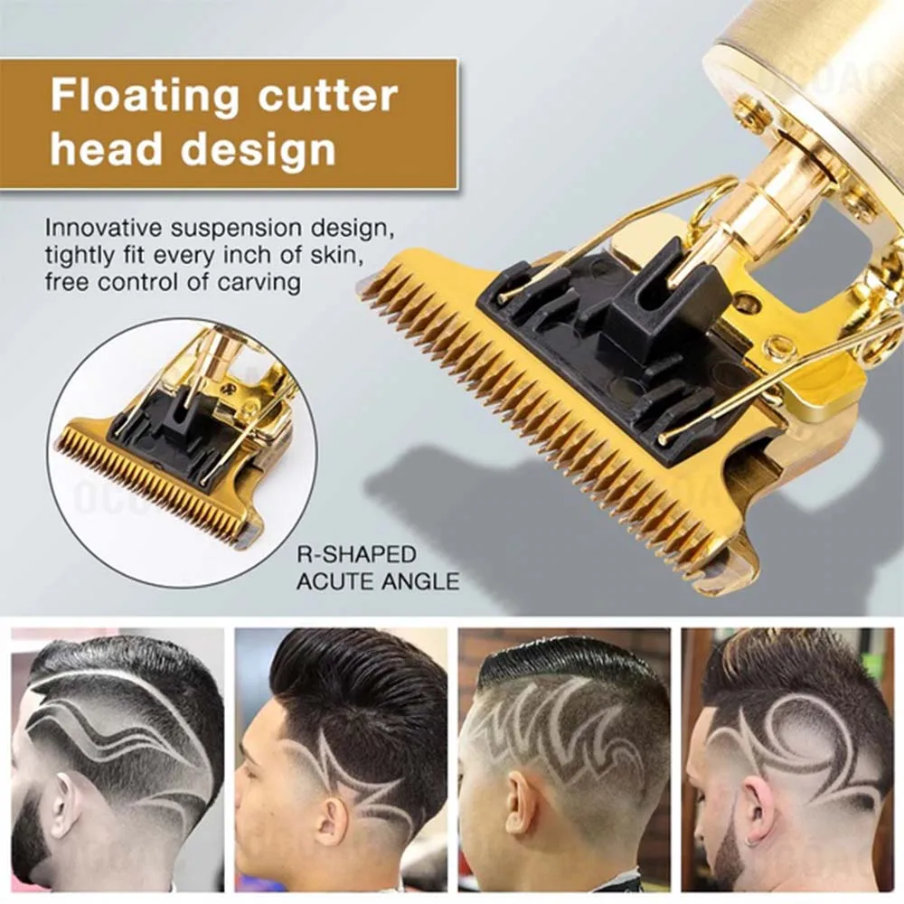 Rechargeable Hair Clipper Barber Professional Electric Hair Trimmer Shaver Trimmer Beard 0mm Men Hair Cutting Machine for Men