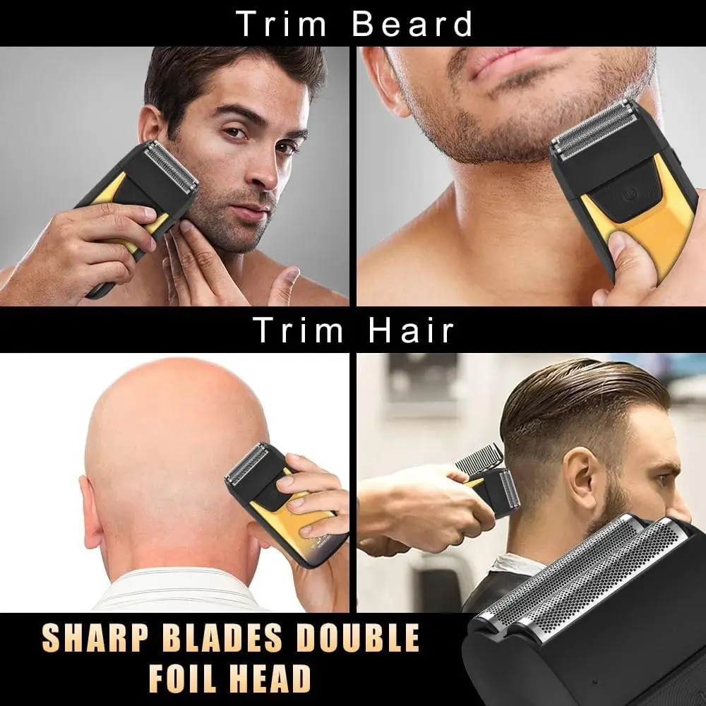 Professional Hair Clipper and Trimmer Set Men Electric Razor Shavers Beard Trimmer Rechargeable Barber Clippers Haircut Kit