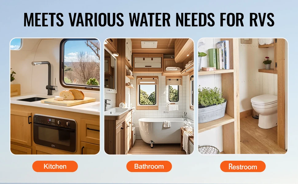 SucceBuy RV Tankless Water Heater Instant Shower 15 x 15 in Optimized Comfort Performance Hot Water Ideal for RVers' Family