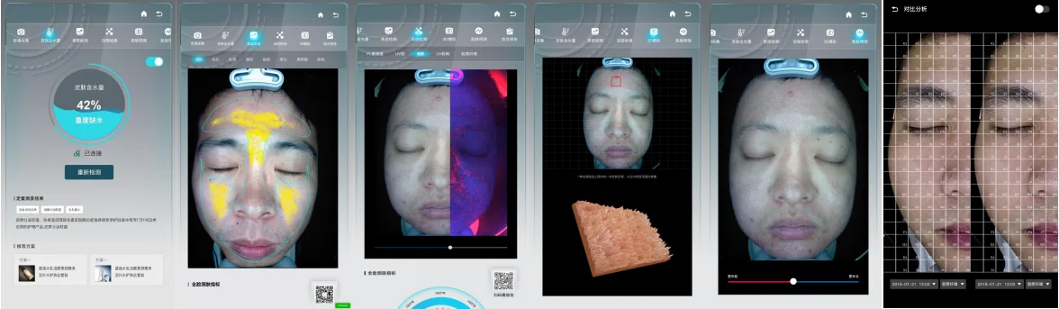 3D Skin Scanner Care Facial Analyzer Monitor Machine Magic Mirror Testing Detector Face Camera Test Analysis Beauty Machine