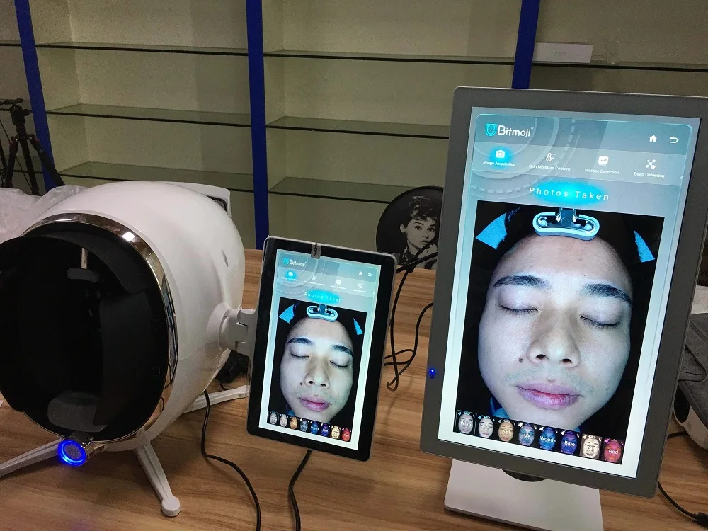 3D Skin Scanner Care Facial Analyzer Monitor Machine Magic Mirror Testing Detector Face Camera Test Analysis Beauty Machine