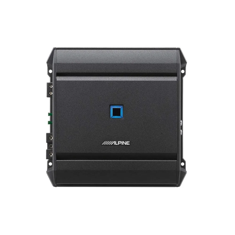 ALPINE S-A60M 600 Watt RMS Mono Car Audio Amplifier Subwoofer Class-D+Bass Knob