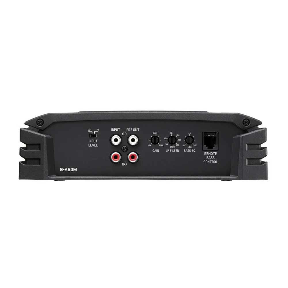 ALPINE S-A60M 600 Watt RMS Mono Car Audio Amplifier Subwoofer Class-D+Bass Knob
