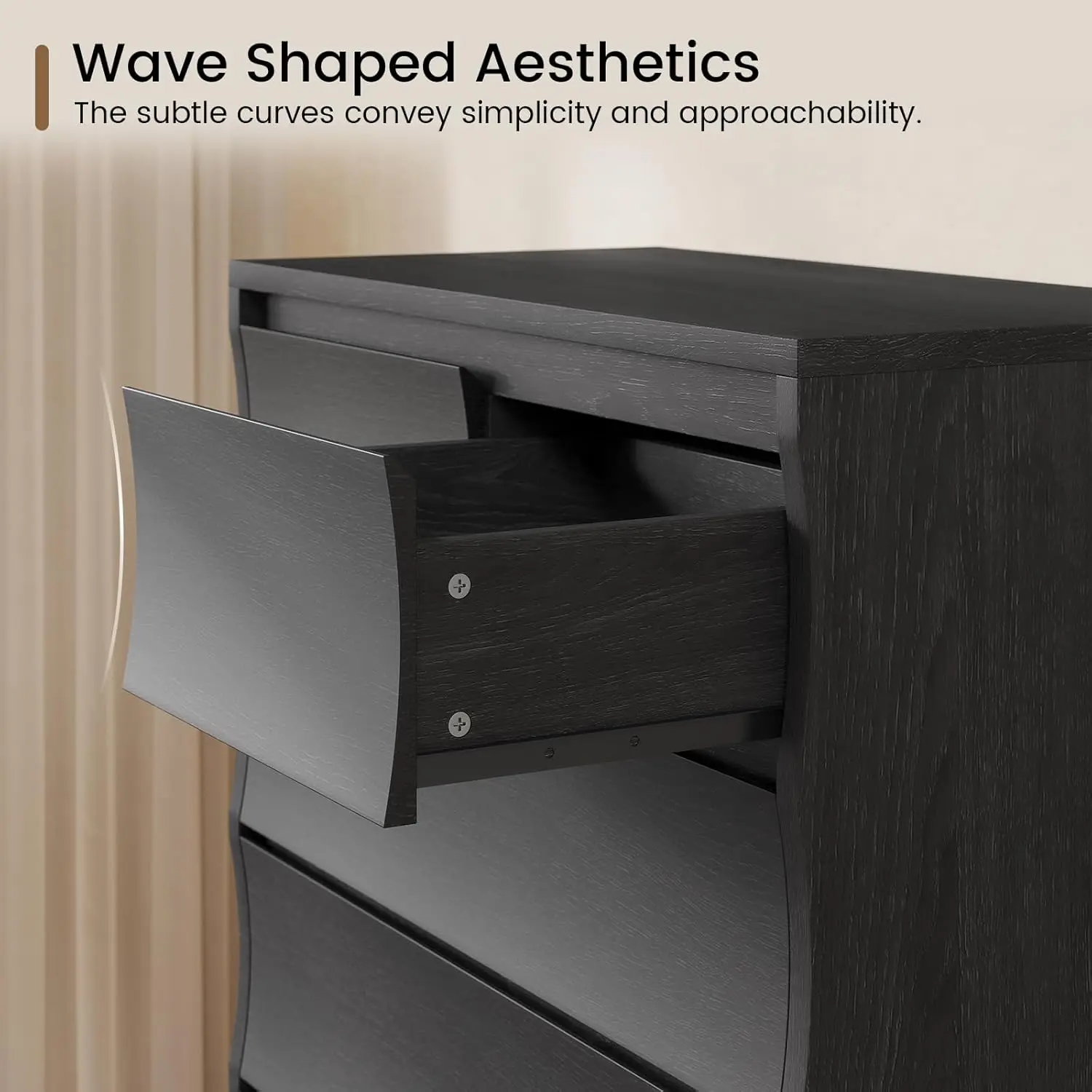 61.1" Tall 8 Drawer Wood Dresser for Bedroom Closet Hallway Storage, Customized