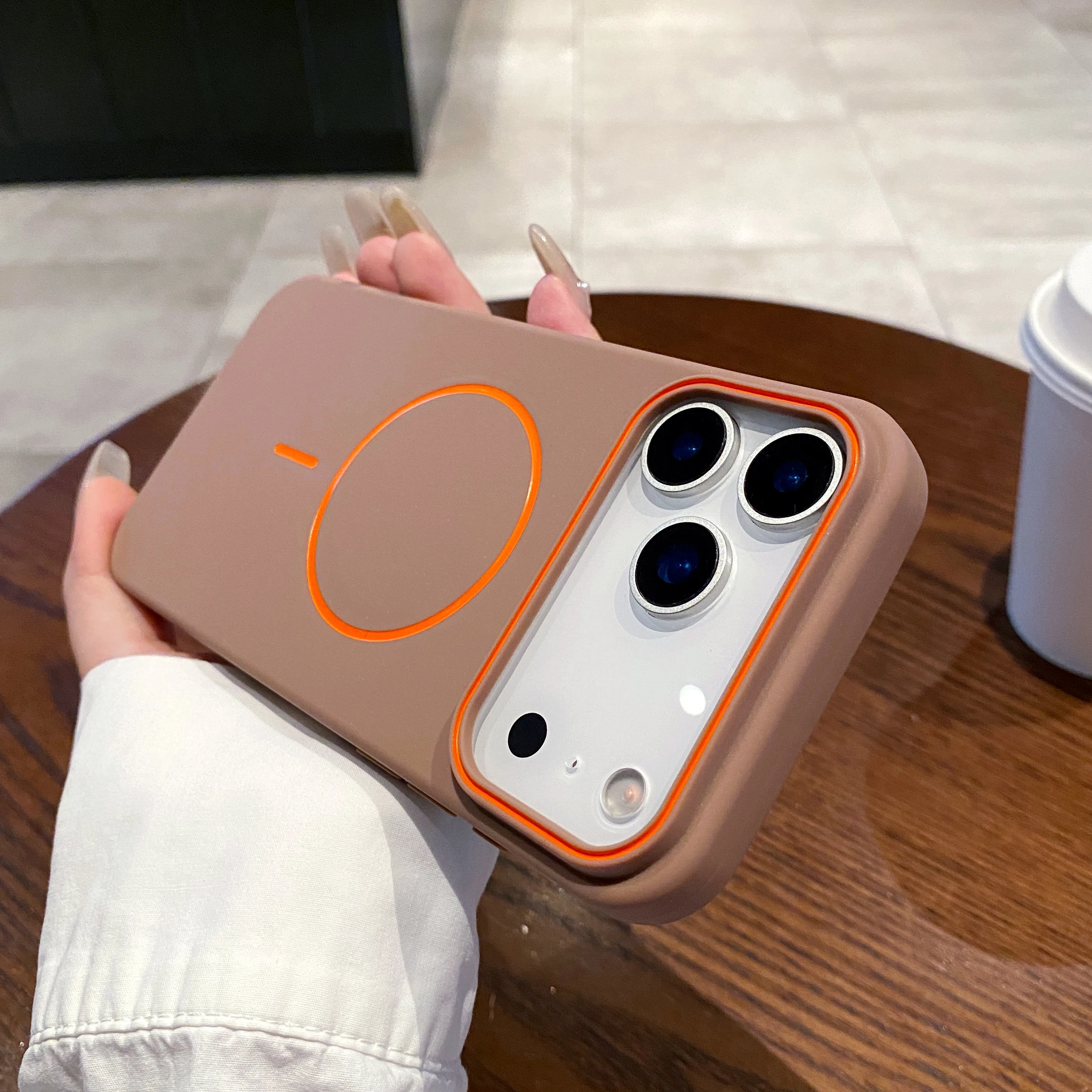 Ultrathin Simple For Magnetic Phone Case For iPhone 11 12 13 14 15 16 17 18 Pro Max Air Wireless Charging Soft Matte Phone Cover