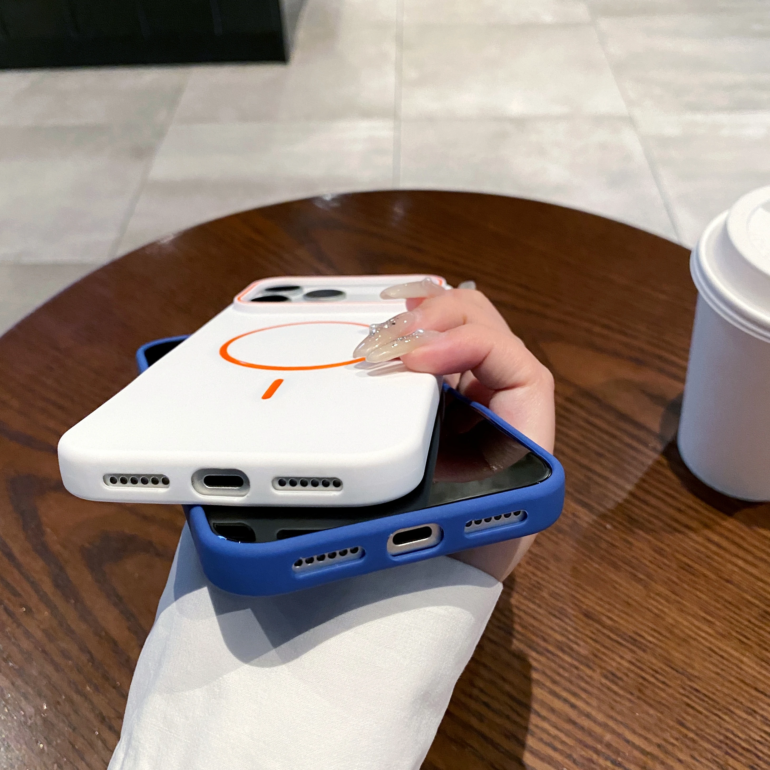 Ultrathin Simple For Magnetic Phone Case For iPhone 11 12 13 14 15 16 17 18 Pro Max Air Wireless Charging Soft Matte Phone Cover