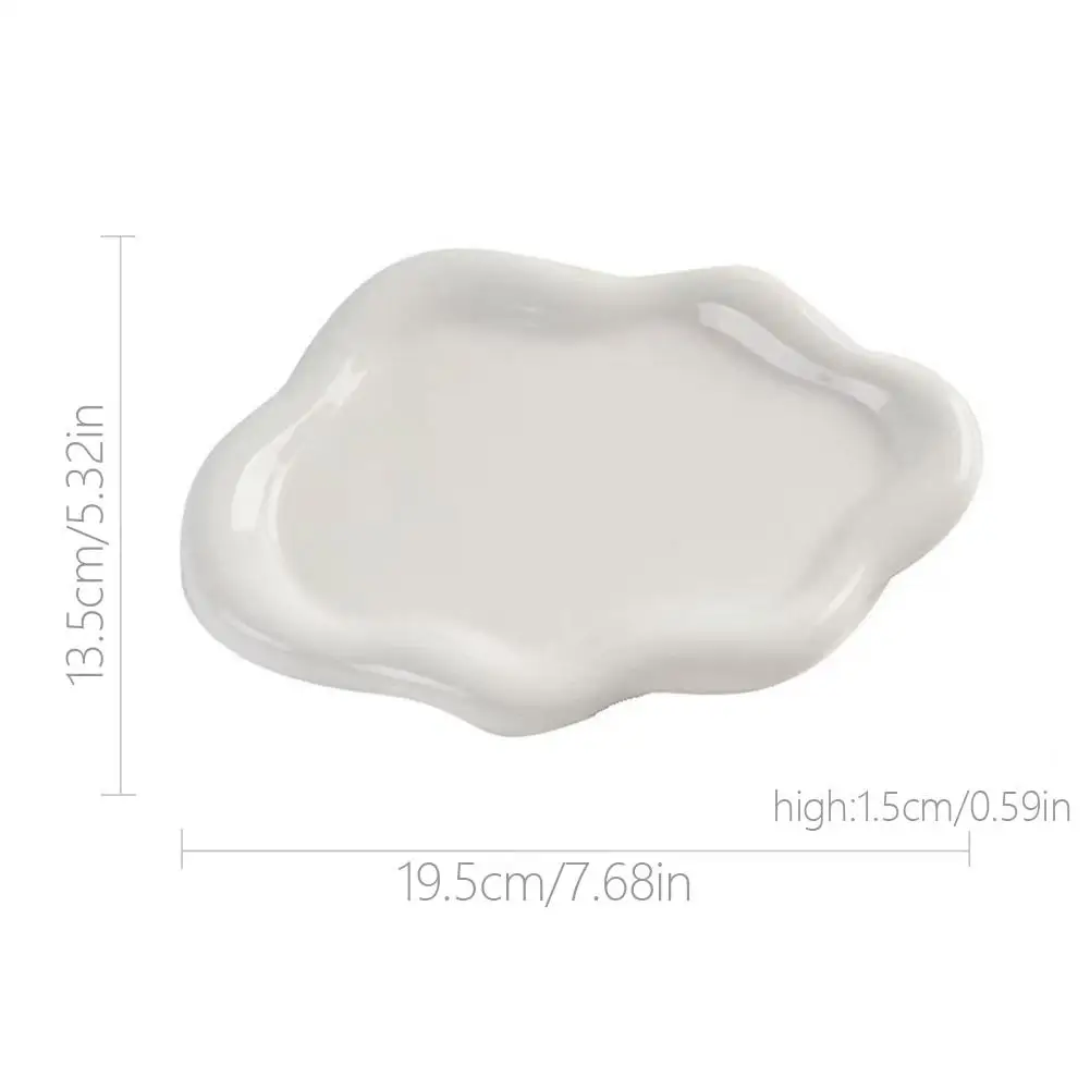 Jewelry Storage Tray Creative Cloud Shapes Plastic Trays Electroplated Jewelry Earrings Ring Display Plates Photo Props For Wome