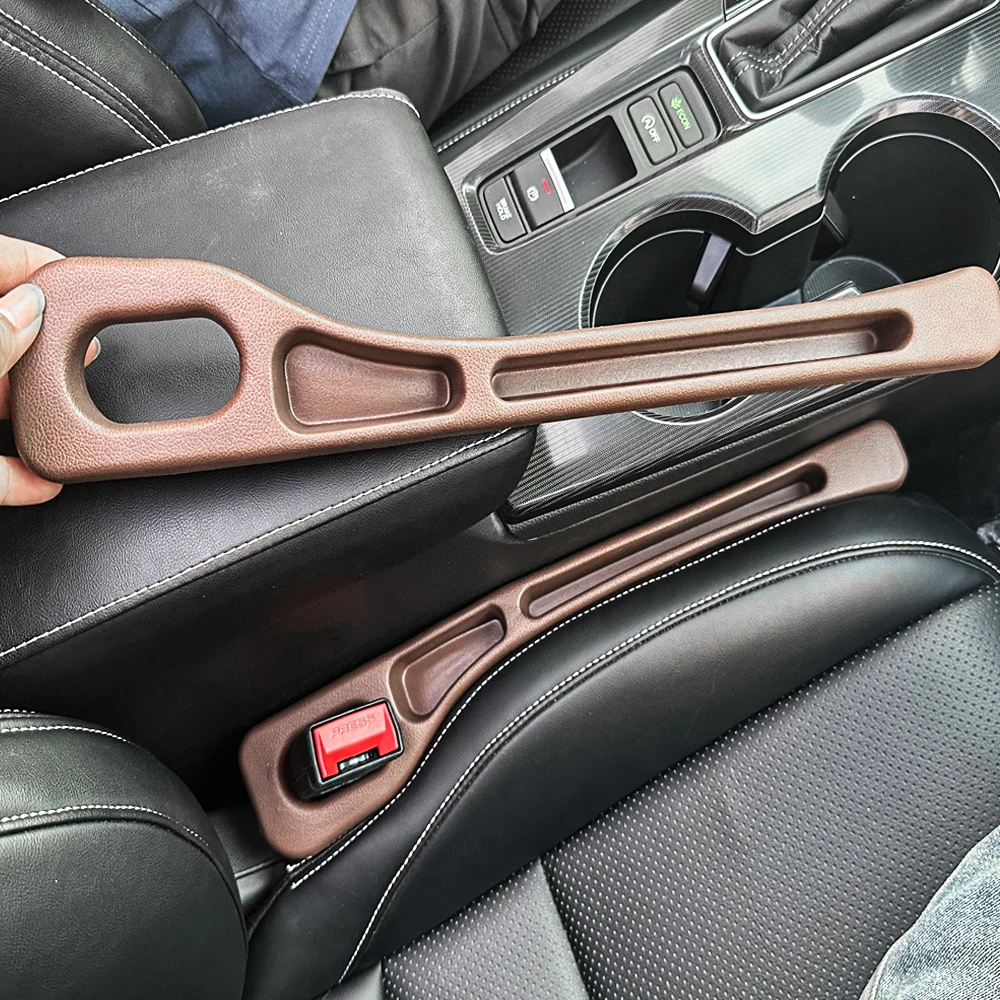 2pcs Car Seat Gap Filler, Dual Slot Design, Car Interior Accessories, Phone & Key Storage Box, Car Slot Pad, Seat Gap Fillers
