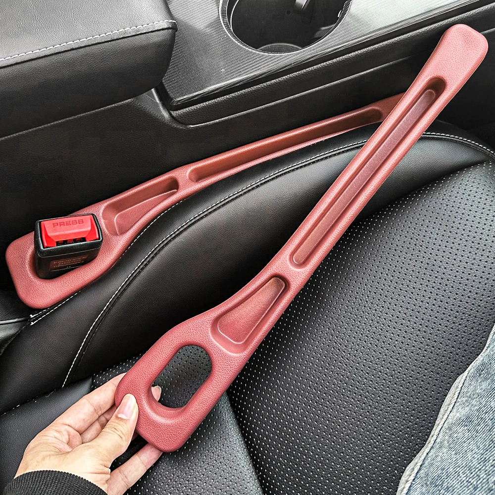 2pcs Car Seat Gap Filler, Dual Slot Design, Car Interior Accessories, Phone & Key Storage Box, Car Slot Pad, Seat Gap Fillers