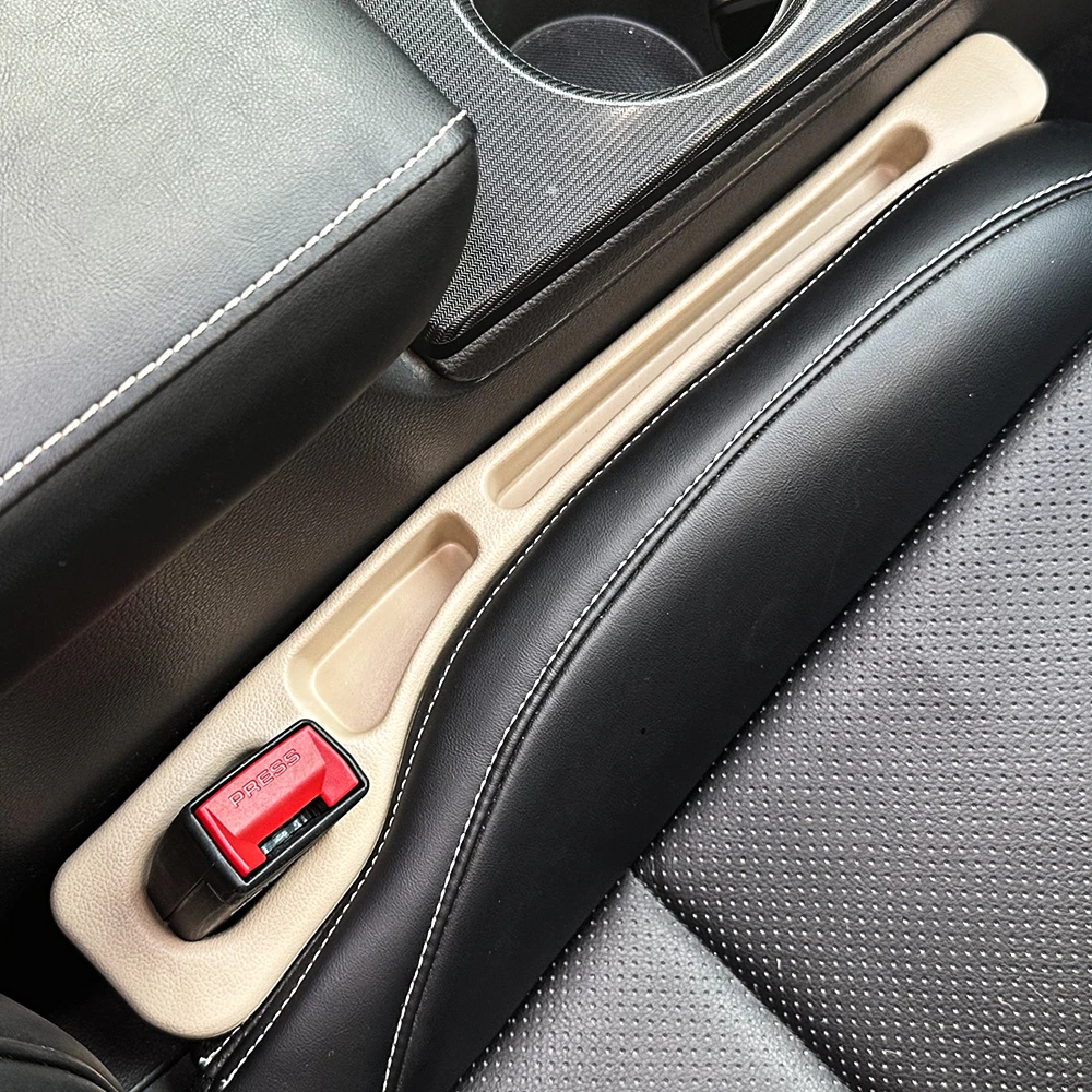2pcs Car Seat Gap Filler, Dual Slot Design, Car Interior Accessories, Phone & Key Storage Box, Car Slot Pad, Seat Gap Fillers