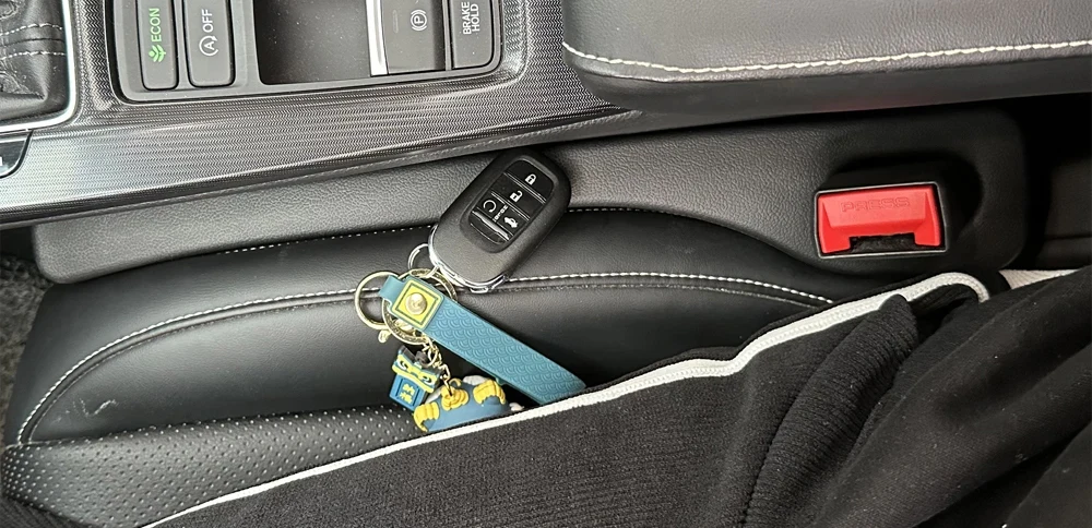 2pcs Car Seat Gap Filler, Dual Slot Design, Car Interior Accessories, Phone & Key Storage Box, Car Slot Pad, Seat Gap Fillers