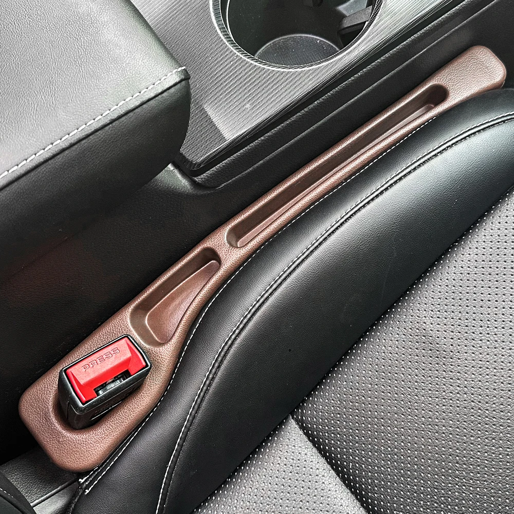 2pcs Car Seat Gap Filler, Dual Slot Design, Car Interior Accessories, Phone & Key Storage Box, Car Slot Pad, Seat Gap Fillers