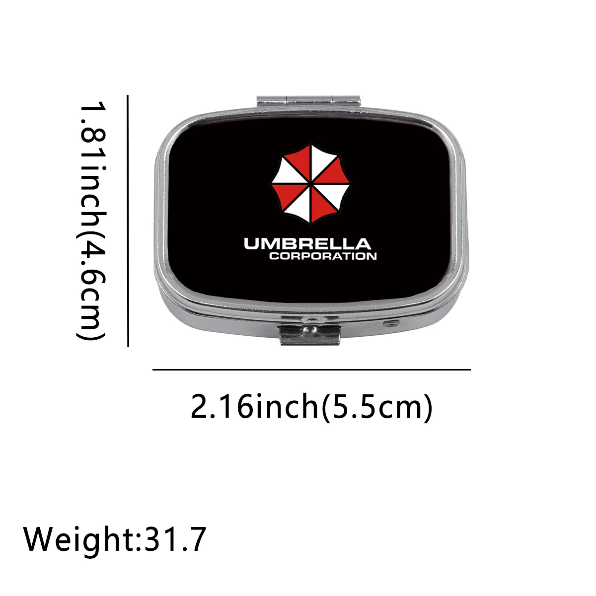 Famous Horror Film Metal Medicine Box Pill Packaging Health Products Moisture Resistant Storage Case Personalized Fashion Casket