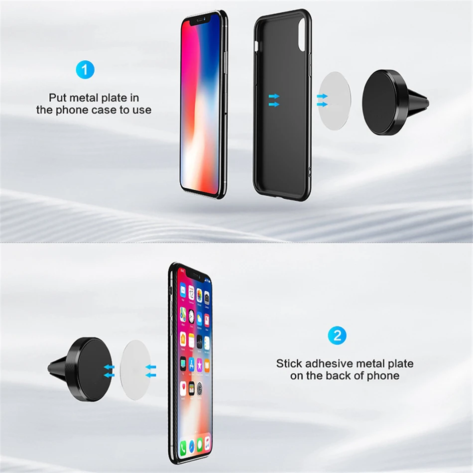Car Magnetic Holder Universal Air Vent Mount Stand Accessories For iPhone Samsung Xiaomi Magnet Holder Stand in Car Mobile Phone
