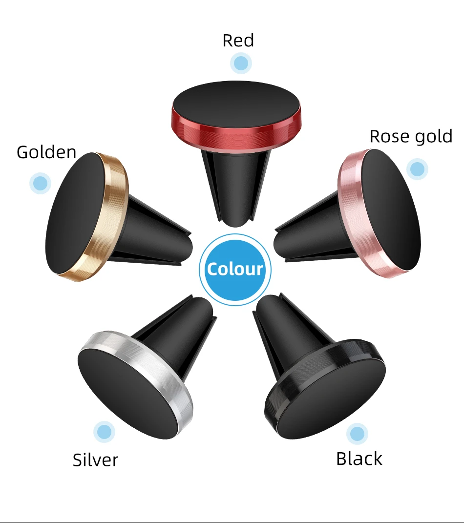 Car Magnetic Holder Universal Air Vent Mount Stand Accessories For iPhone Samsung Xiaomi Magnet Holder Stand in Car Mobile Phone
