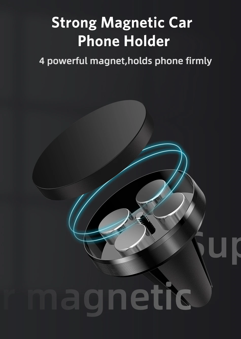 Car Magnetic Holder Universal Air Vent Mount Stand Accessories For iPhone Samsung Xiaomi Magnet Holder Stand in Car Mobile Phone