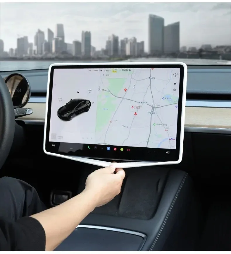 For New Tesla Screen Protector Frame Display Edge Body Cover Central Control Accessories Tesla Model 3 Y L Juniper Standard 2026