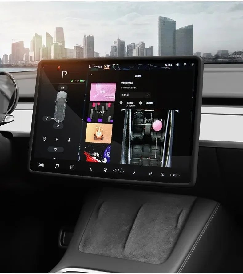 For New Tesla Screen Protector Frame Display Edge Body Cover Central Control Accessories Tesla Model 3 Y L Juniper Standard 2026