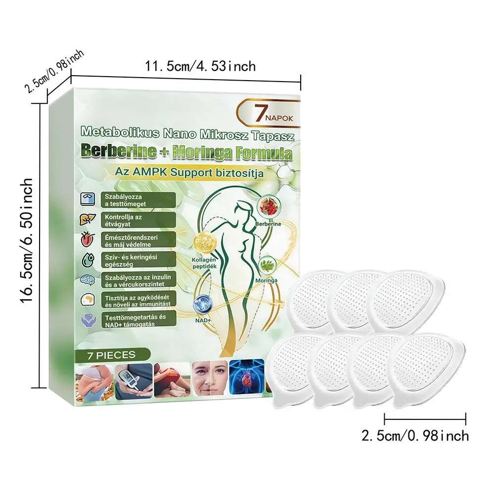 1/2/3 Boxes Moringa Nano Microneedle Patch Mild Natural Patches Moisturizing Firming Skin for Women & Men Nano Microdarts Patch