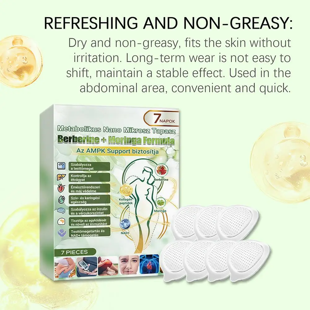 1/2/3 Boxes Moringa Nano Microneedle Patch Mild Natural Patches Moisturizing Firming Skin for Women & Men Nano Microdarts Patch