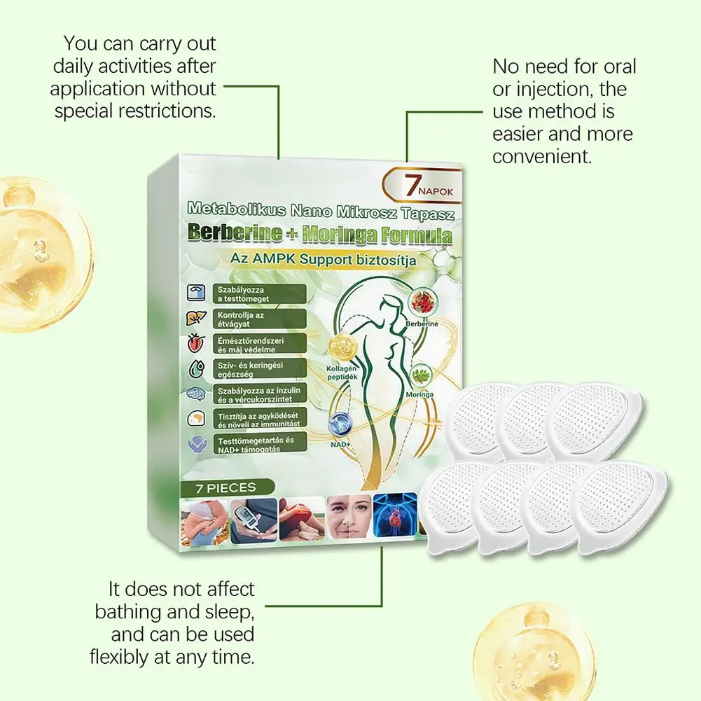 1/2/3 Boxes Moringa Nano Microneedle Patch Mild Natural Patches Moisturizing Firming Skin for Women & Men Nano Microdarts Patch