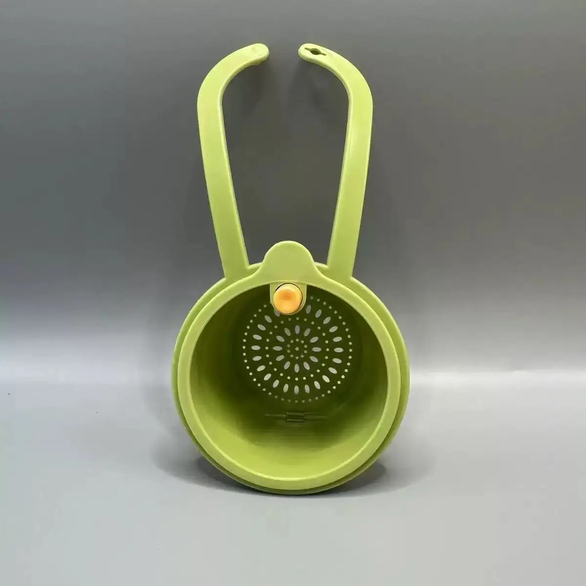 Press-Type Drain Basket: Food Strainer & Sink Organizer, Multi-Functional for Kitchen & Bathroom Use
