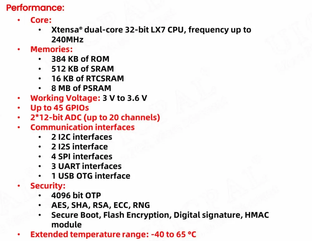 1-10PCESP32-S3-DevKitC-1 ESP32-S3 WiFi Bluetooth-compatible BLE 5.0 Mesh Development Board ESP32 Wireless Module N16R8 N8R8 N8R2