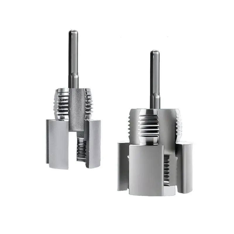 Pipe Thread Cutting Tool Integrated Internal & External Pipe Threading Tool Electric Drill Compatible PVC Pipe Threader Kit