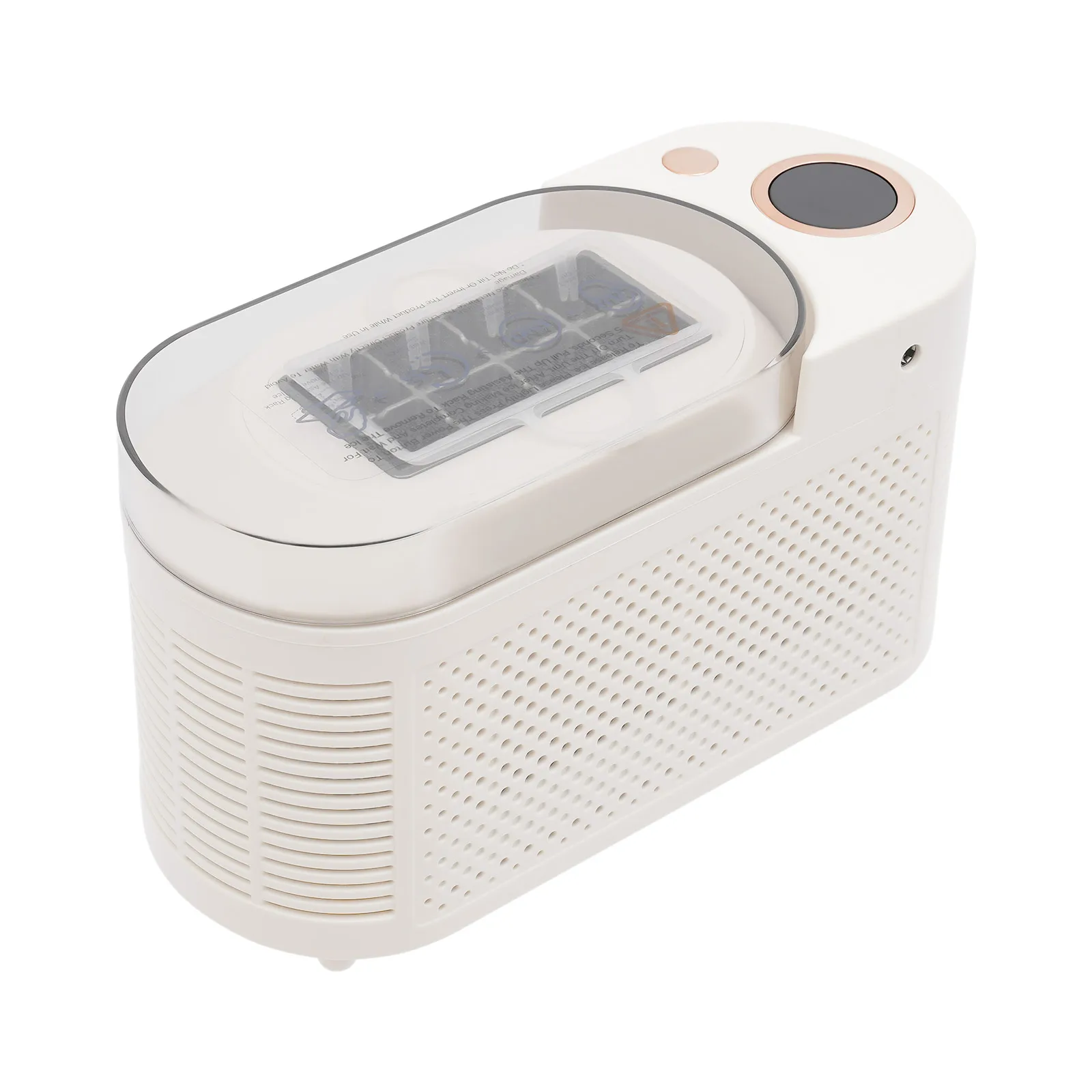 120W Mini Countertop Ice Maker, Compact Ice Machine for Home/Car/Travel White/Purple
