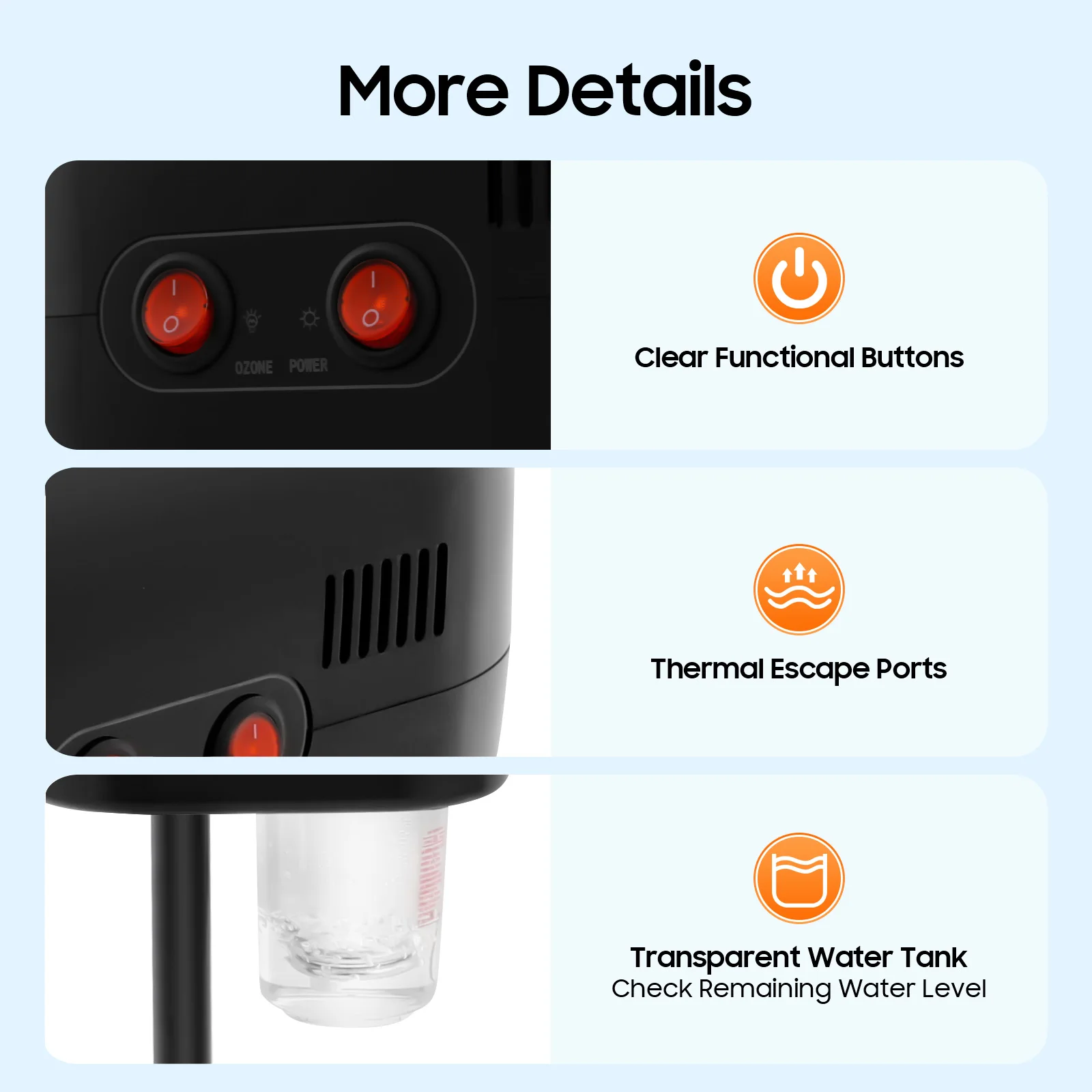 800w Facial Steamer 360° Skin Care Equipment Steamer Black Floor Standing Warm Steam Machine for Salon Beauty Spa Shop