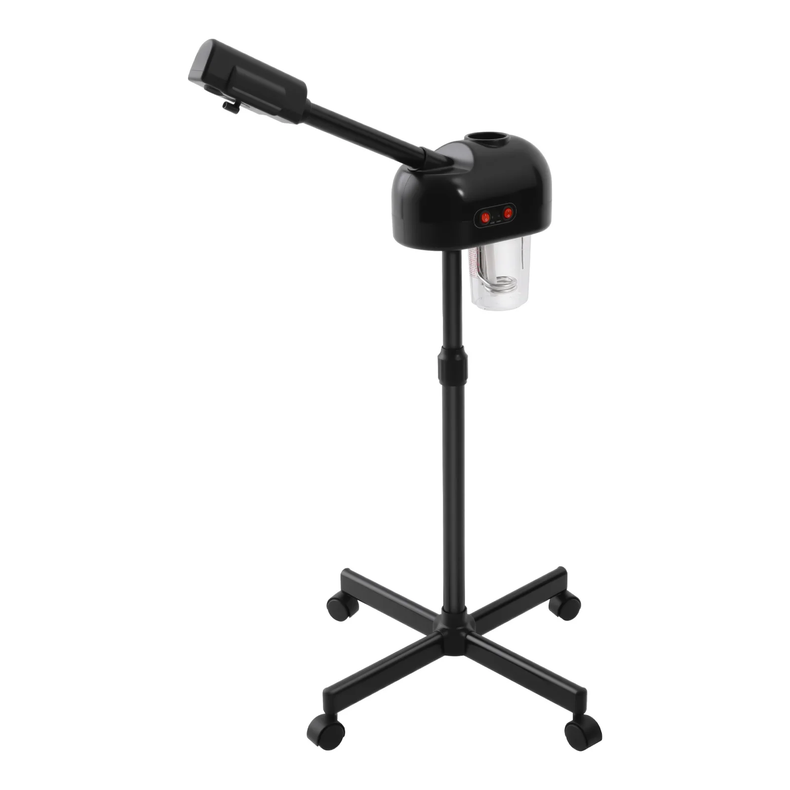 800w Facial Steamer 360° Skin Care Equipment Steamer Black Floor Standing Warm Steam Machine for Salon Beauty Spa Shop