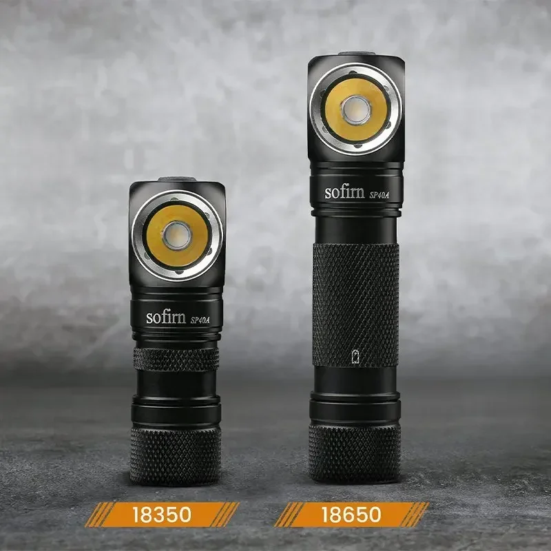 Sofirn-SP40A 1200lm Headlamp TN-3535 18650 Rechargeable Headlight TIR Optics Lens USB C Flashlight with Magnet Tail Cap