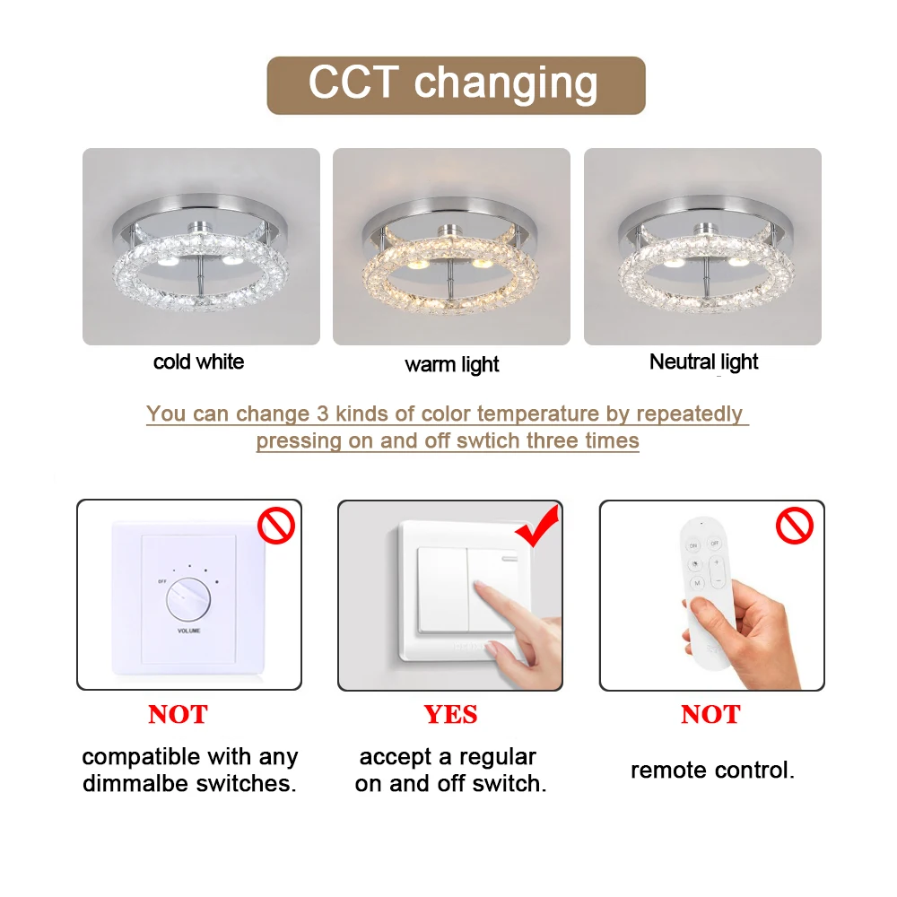 Modern Chandelier Ceiling Lamp K9 Luxury Crystal Led Living Dining Room Decor Pendant Light RC Dimmable Luminaire Home Fixture