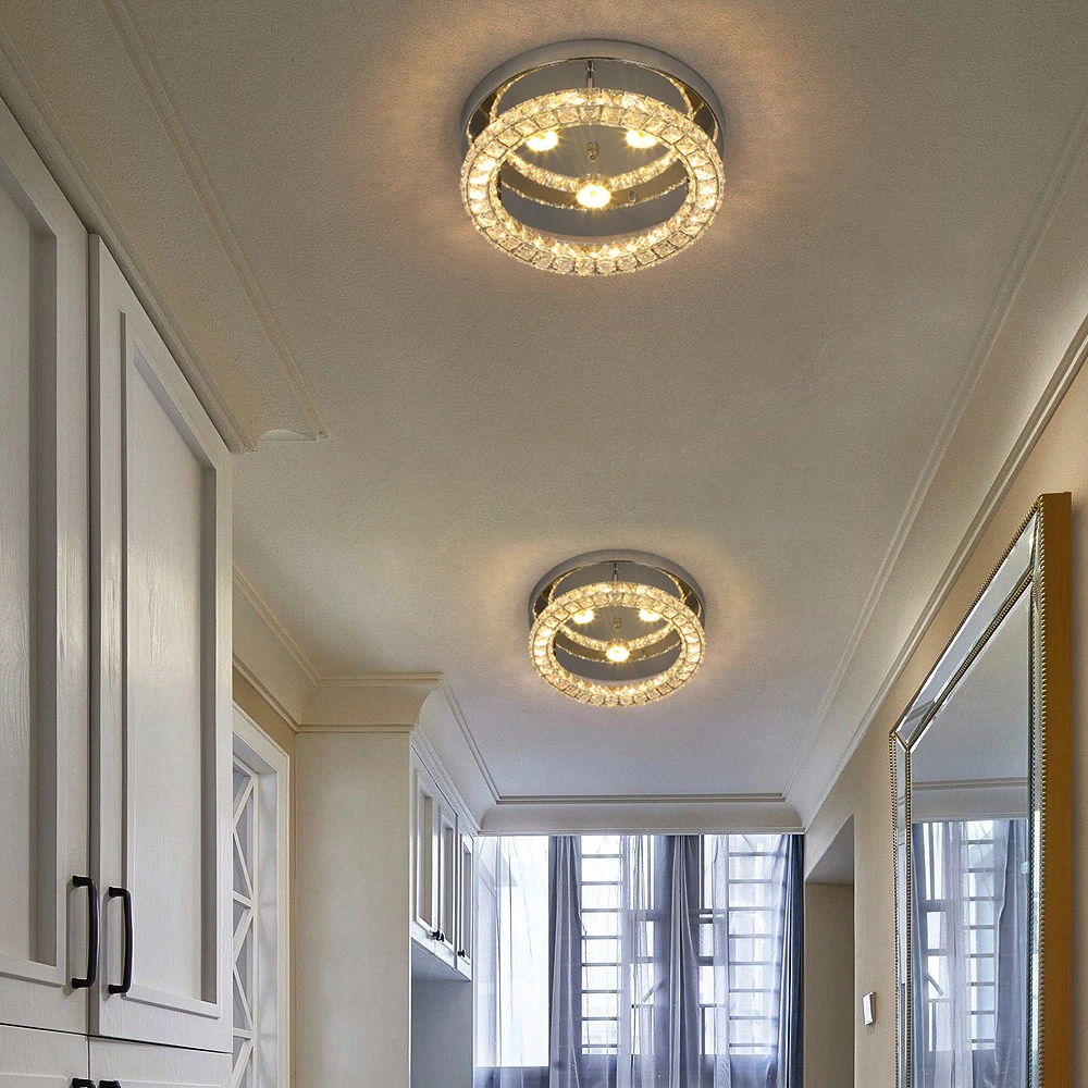 Modern Chandelier Ceiling Lamp K9 Luxury Crystal Led Living Dining Room Decor Pendant Light RC Dimmable Luminaire Home Fixture