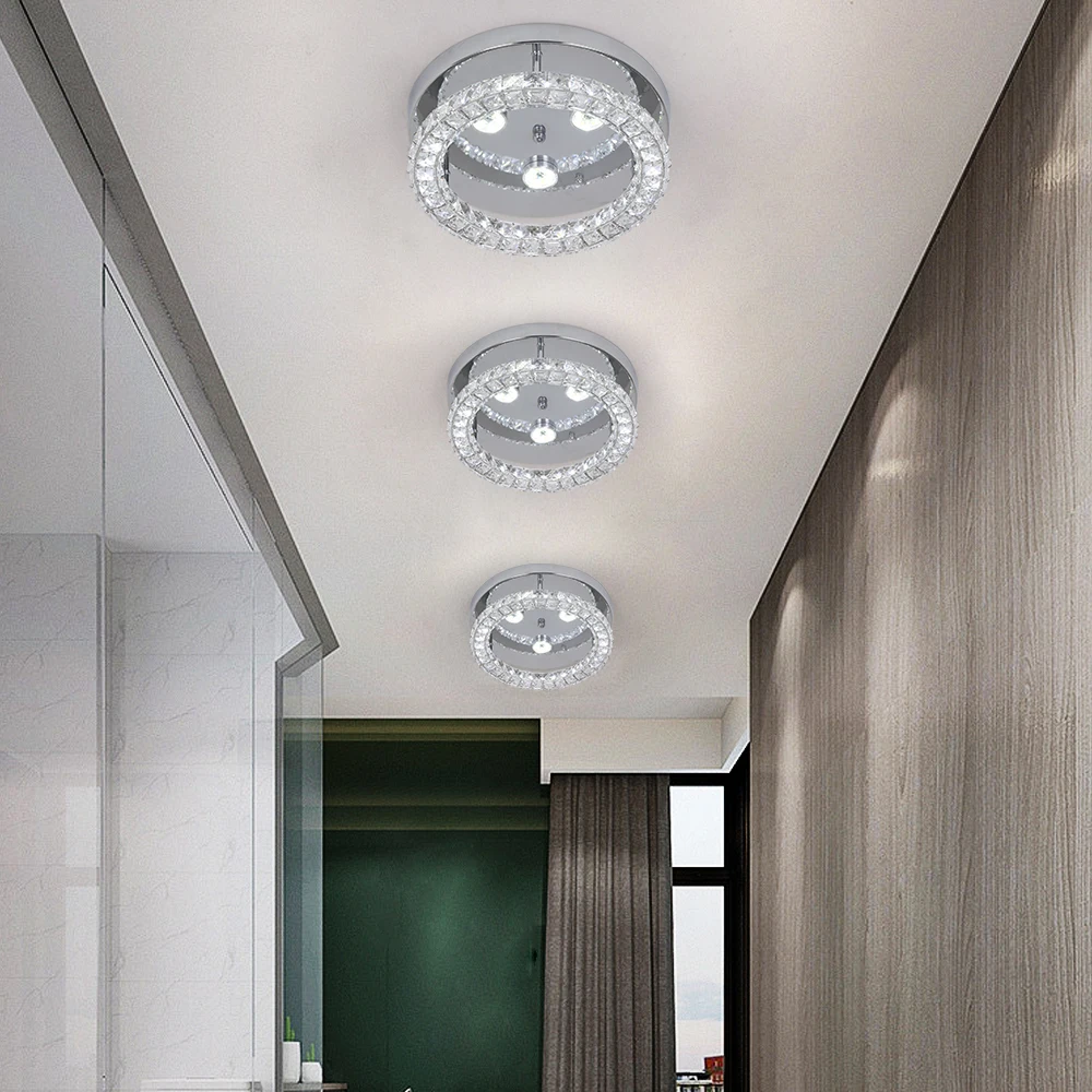 Modern Chandelier Ceiling Lamp K9 Luxury Crystal Led Living Dining Room Decor Pendant Light RC Dimmable Luminaire Home Fixture
