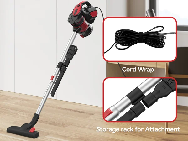 INSE I5 Corded Vacuum Cleaner 600W 18000Pa Powerful 2-in-1 HEPA Filters Handheld Stick Vaccum for Home Carpet Pets Hair Cleaning