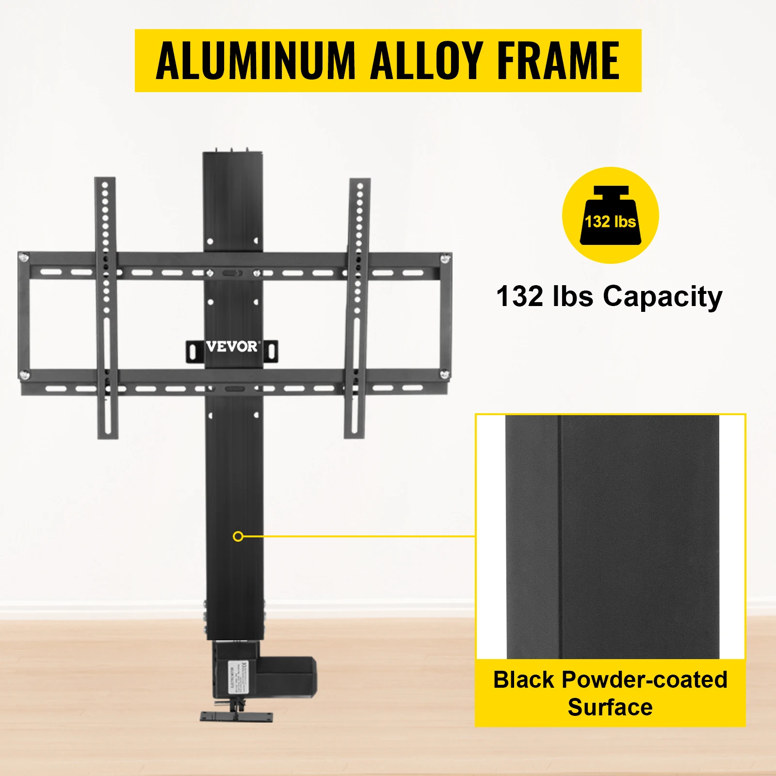 SucceBuy Remote TV Lift Motorized Cabinet TV Mount Bracket Electirc Actuator Lift Column DC Motor Height Adjustable Plasma LCD