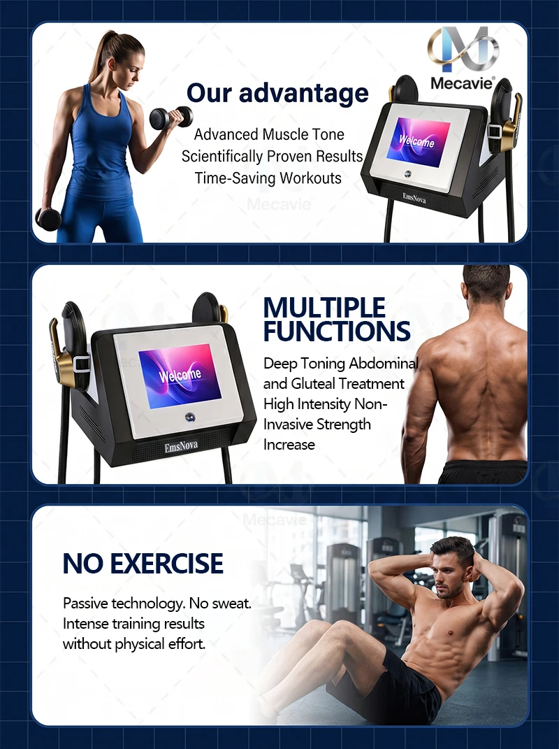 Portable 2026 RF Technology EMS Electromagnetic Body Shaping Machine Belly Arm Weight Loss Cellulite Reduction Muscle Stimulator