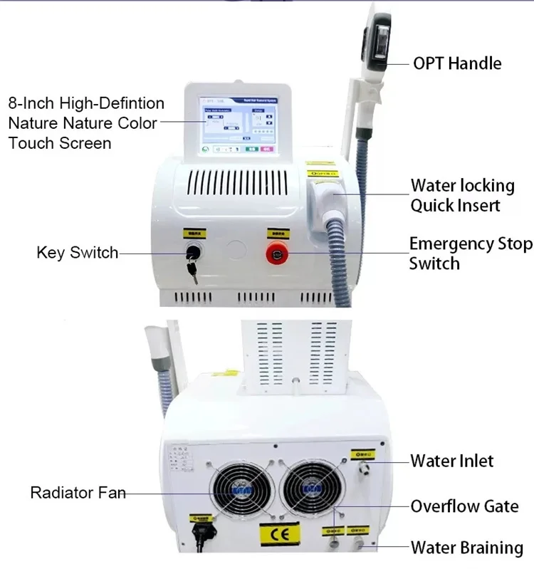 OPT 3 Wavelength Portable Hair Removal Laser Machine Professional Equipment For Painless Hair Removal And Skin Rejuvenation HOT