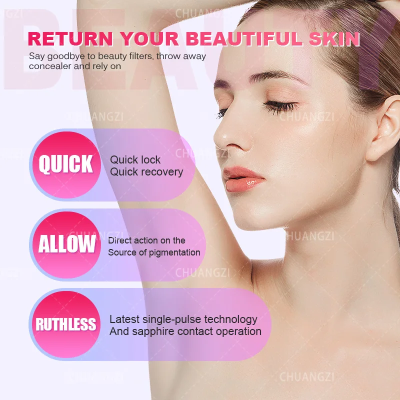 OPT 3 Wavelength Portable Hair Removal Laser Machine Professional Equipment For Painless Hair Removal And Skin Rejuvenation HOT