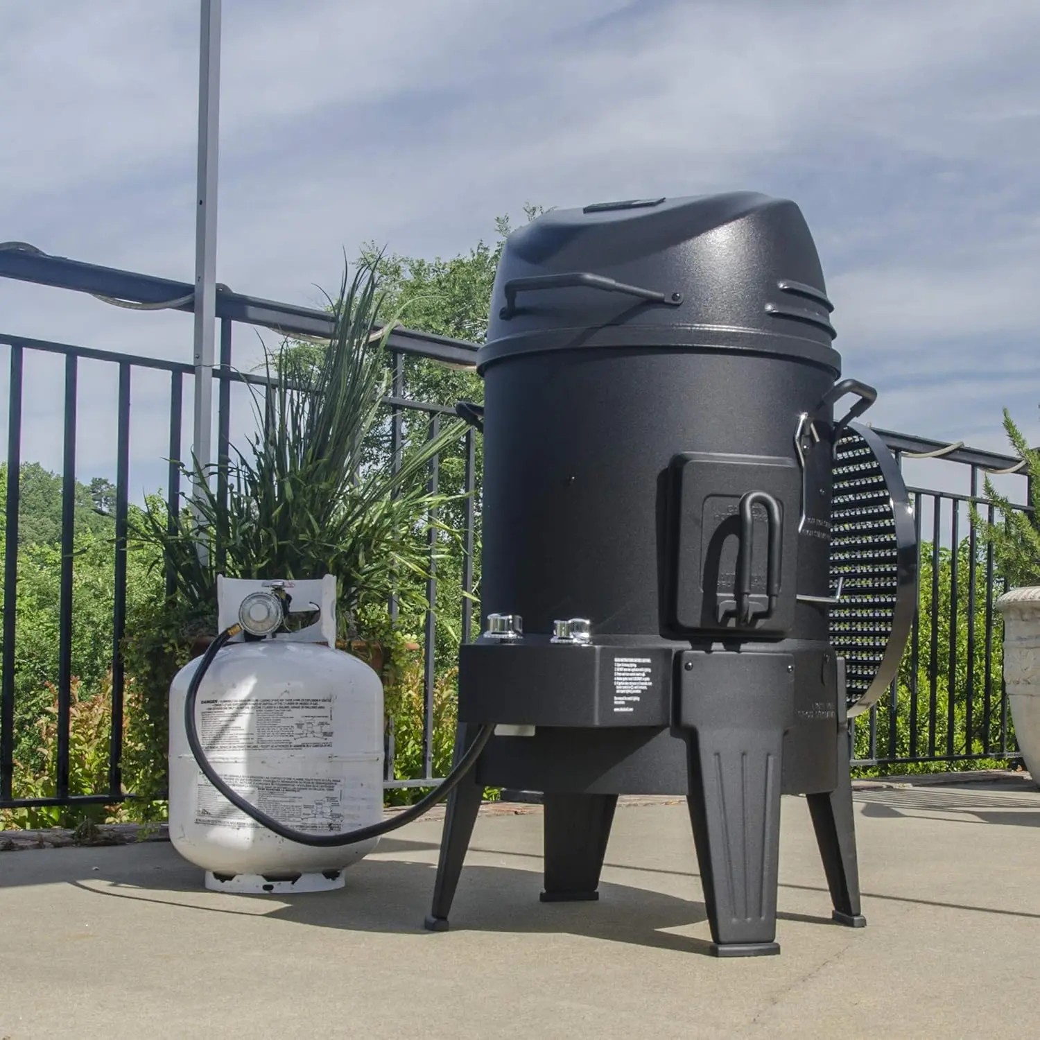 3-in-1 Smoker, Roaster & Gas Grill, Black - 14101550